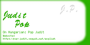 judit pop business card